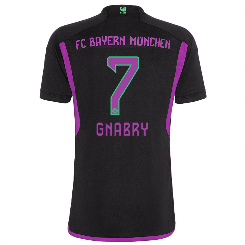 Mujer Fútbol Camiseta Serge Gnabry #7 Negro 2ª Equipación 2023/24 Perú