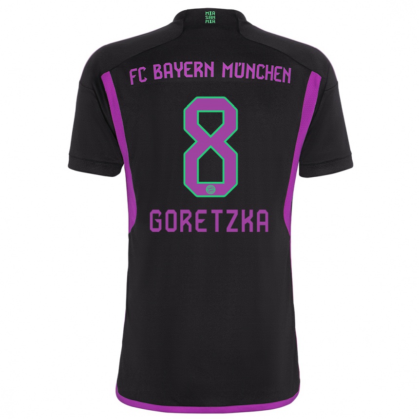 Mujer Fútbol Camiseta Leon Goretzka #8 Negro 2ª Equipación 2023/24 Perú