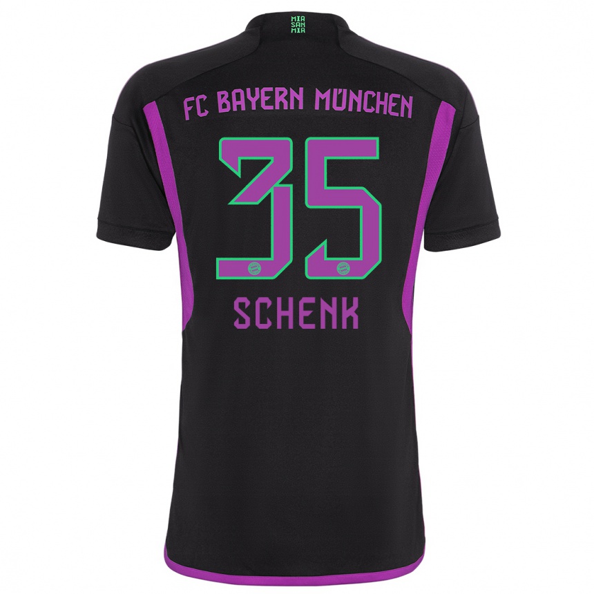 Mujer Fútbol Camiseta Johannes Schenk #35 Negro 2ª Equipación 2023/24 Perú