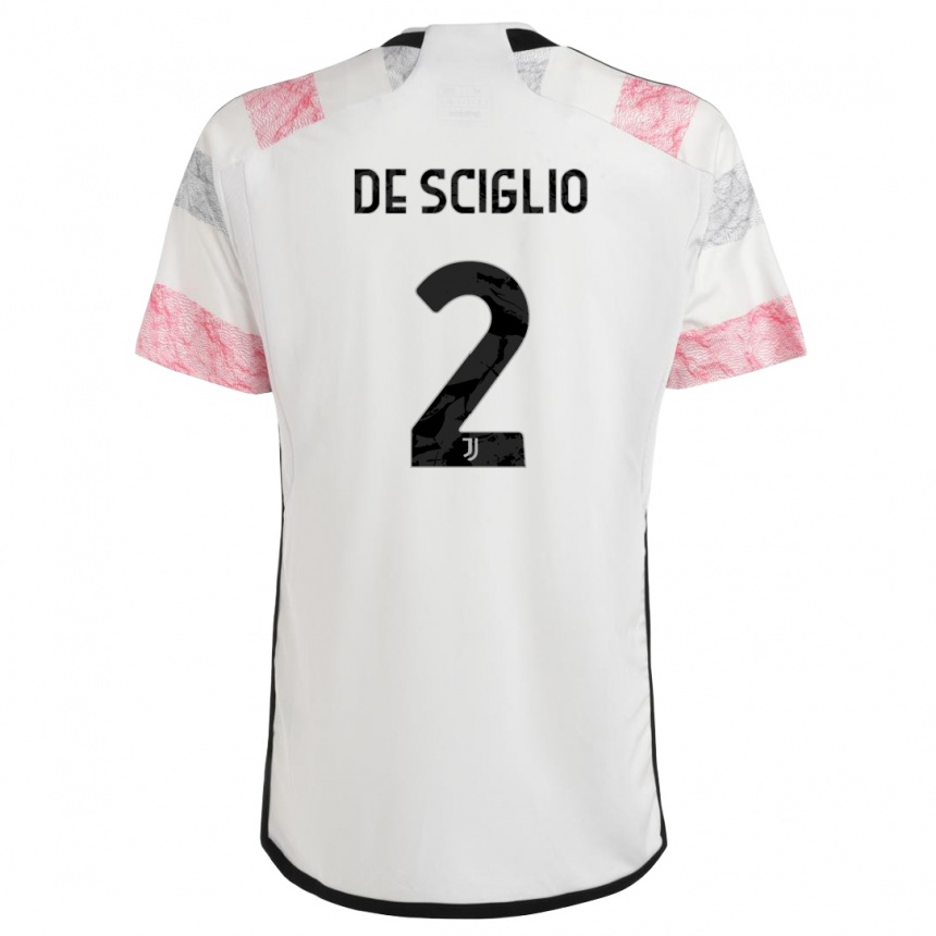 Mujer Fútbol Camiseta Mattia De Sciglio #2 Blanco Rosa 2ª Equipación 2023/24 Perú