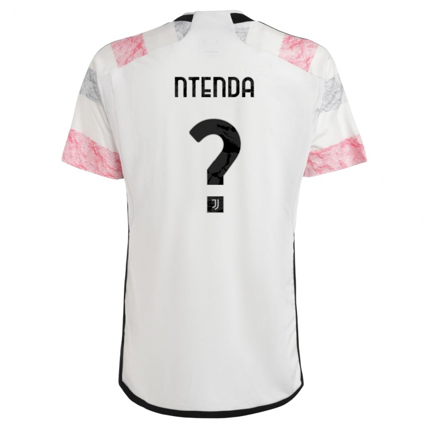 Mujer Fútbol Camiseta Jean-Claude Ntenda #0 Blanco Rosa 2ª Equipación 2023/24 Perú