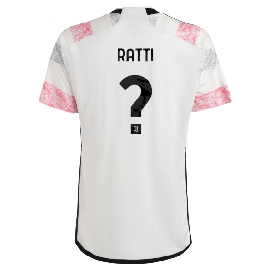 Mujer Fútbol Camiseta Leonardo Ratti #0 Blanco Rosa 2ª Equipación 2023/24 Perú