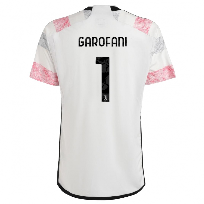 Mujer Fútbol Camiseta Giovanni Garofani #1 Blanco Rosa 2ª Equipación 2023/24 Perú