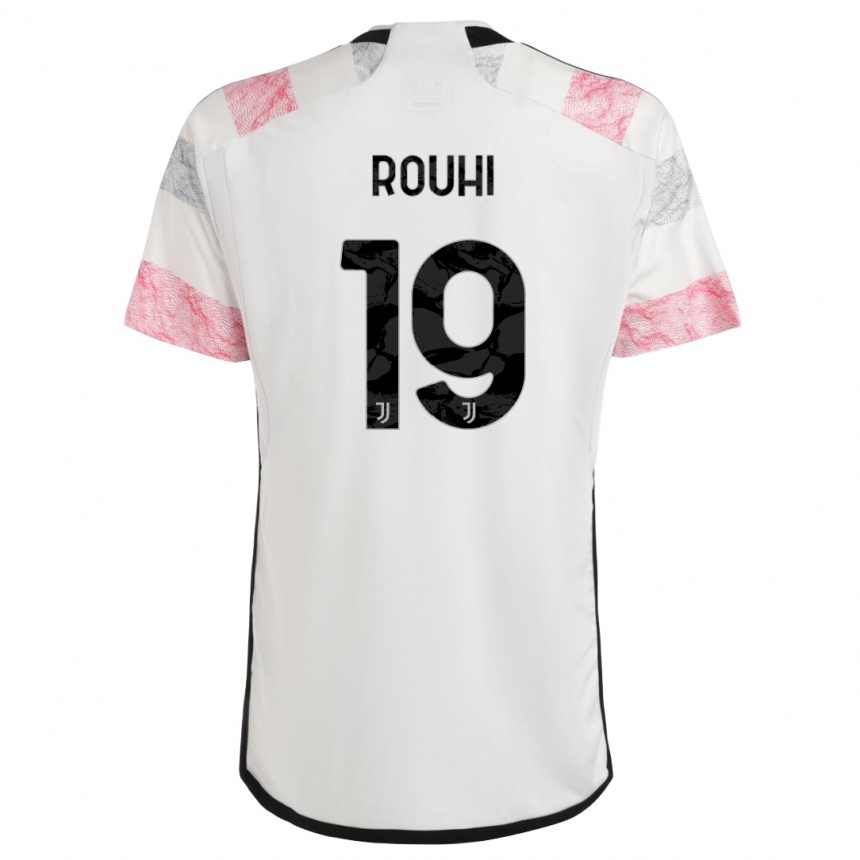 Mujer Fútbol Camiseta Jonas Rouhi #19 Blanco Rosa 2ª Equipación 2023/24 Perú