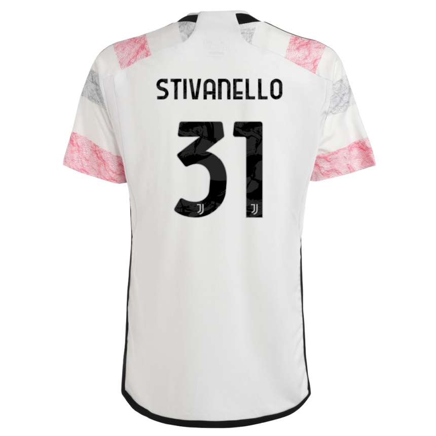 Mujer Fútbol Camiseta Riccardo Stivanello #31 Blanco Rosa 2ª Equipación 2023/24 Perú