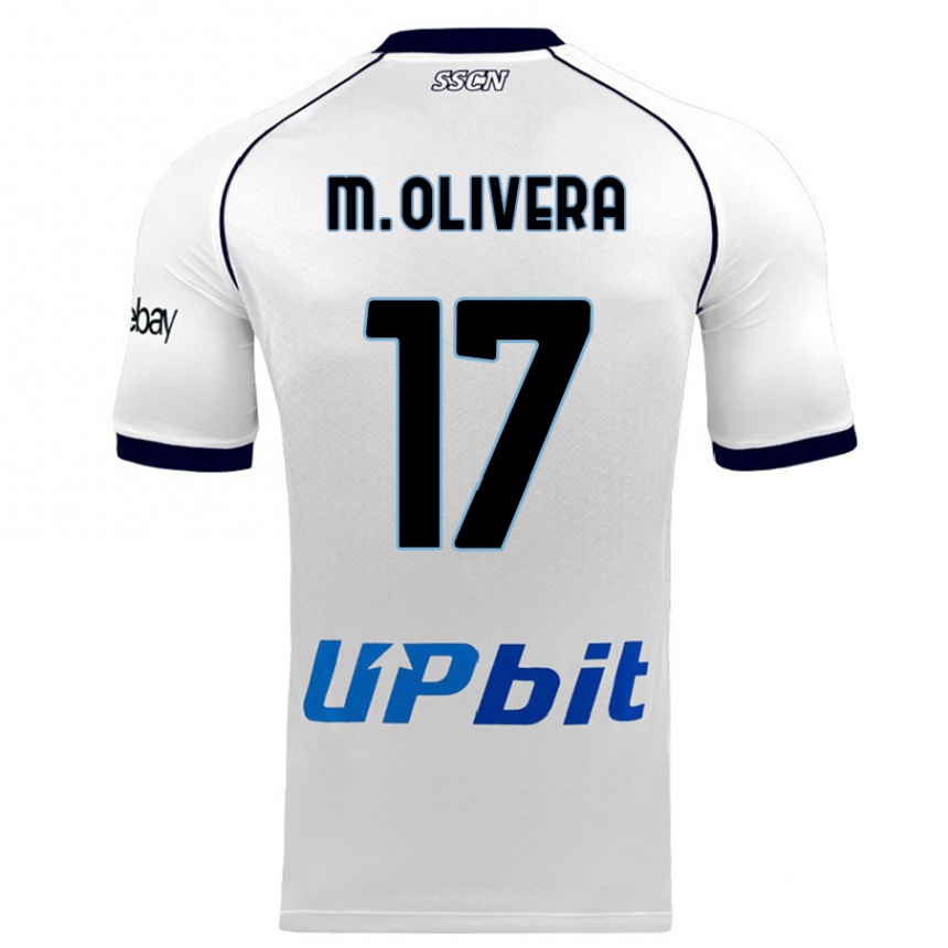 Mujer Fútbol Camiseta Mathias Olivera #17 Blanco 2ª Equipación 2023/24 Perú