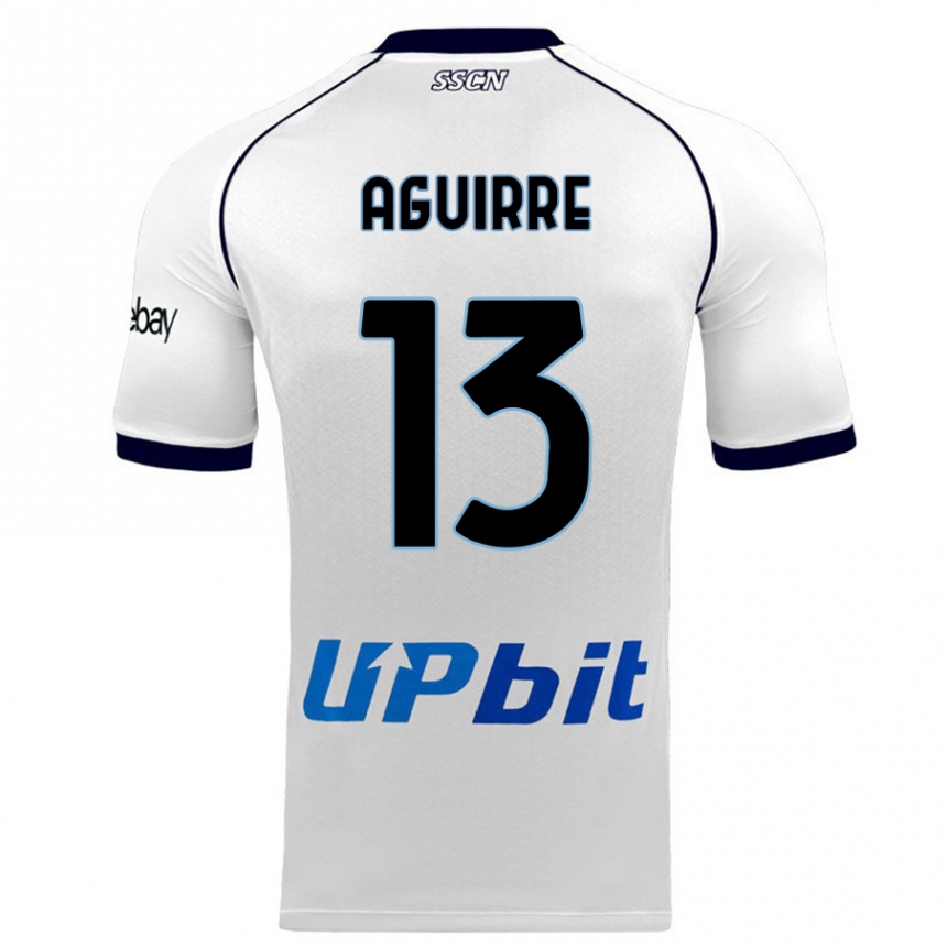 Mujer Fútbol Camiseta Yolanda Aguirre #13 Blanco 2ª Equipación 2023/24 Perú