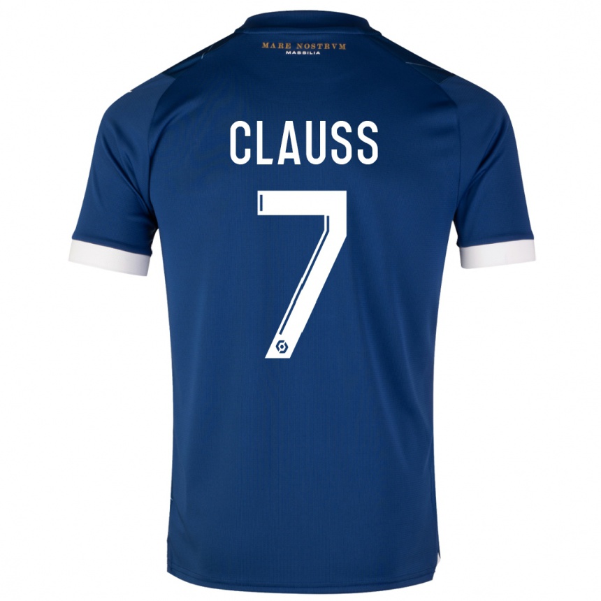 Mujer Fútbol Camiseta Jonathan Clauss #7 Azul Oscuro 2ª Equipación 2023/24 Perú