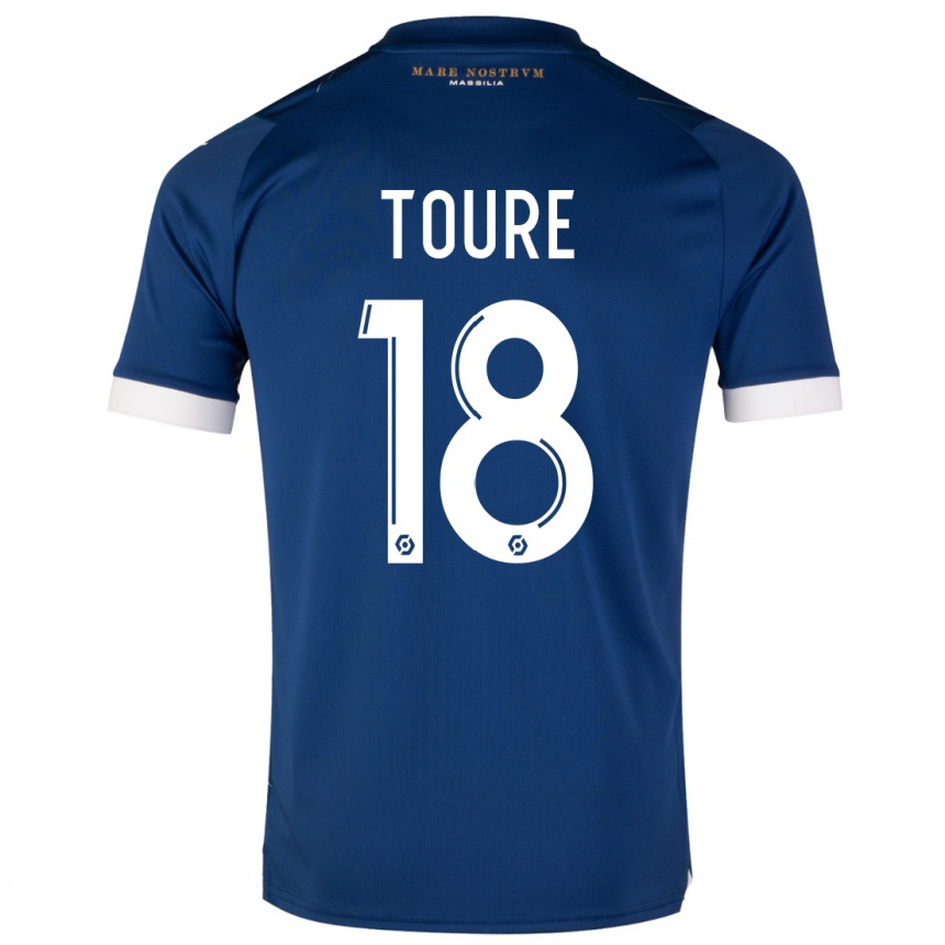 Mujer Fútbol Camiseta Isaak Toure #18 Azul Oscuro 2ª Equipación 2023/24 Perú