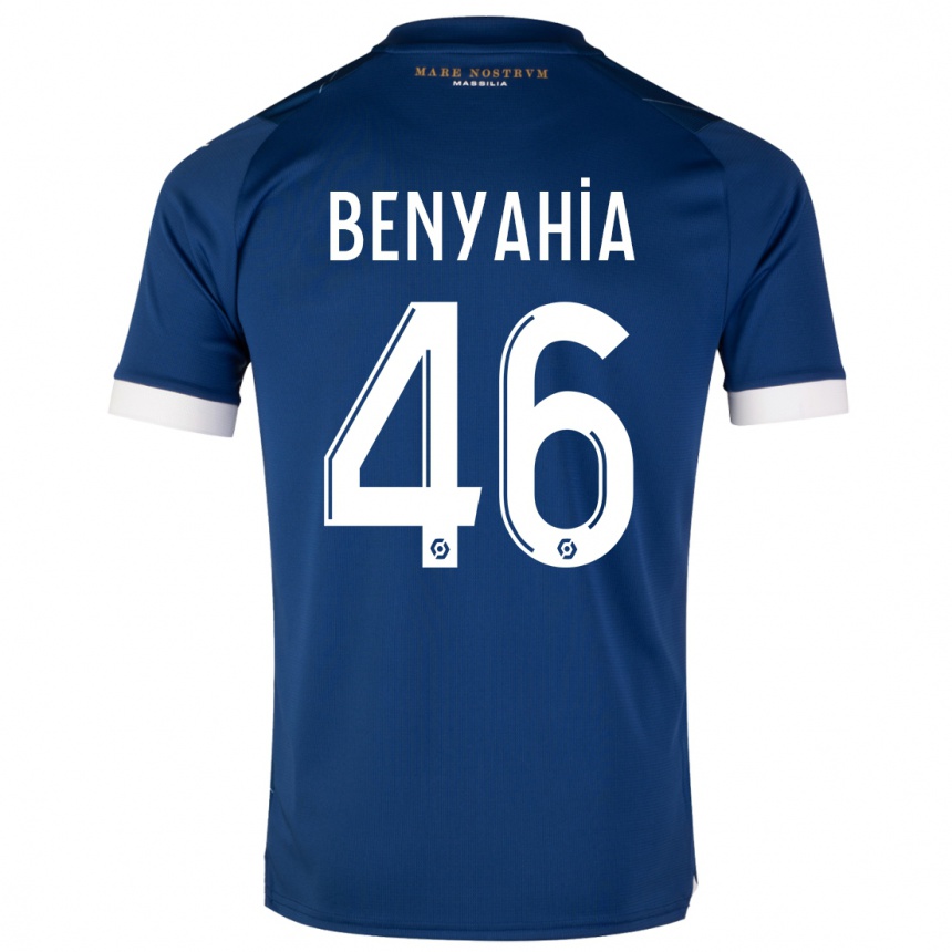 Mujer Fútbol Camiseta Aylan Benyahia-Tani #46 Azul Oscuro 2ª Equipación 2023/24 Perú