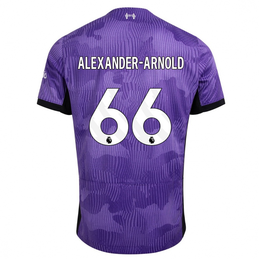 Mujer Fútbol Camiseta Trent Alexander-Arnold #66 Púrpura Equipación Tercera 2023/24 Perú