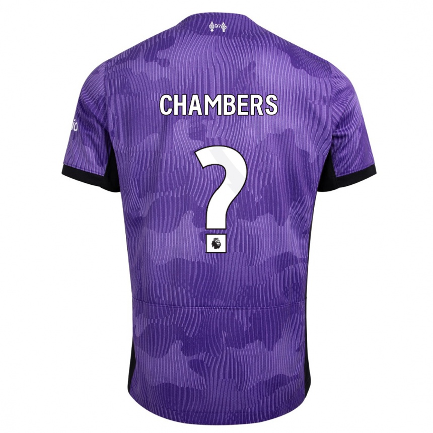 Mujer Fútbol Camiseta Luke Chambers #0 Púrpura Equipación Tercera 2023/24 Perú