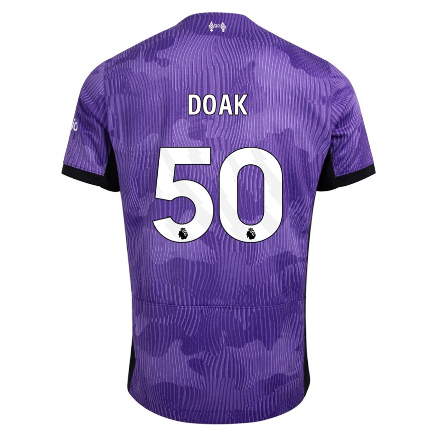 Mujer Fútbol Camiseta Ben Doak #50 Púrpura Equipación Tercera 2023/24 Perú