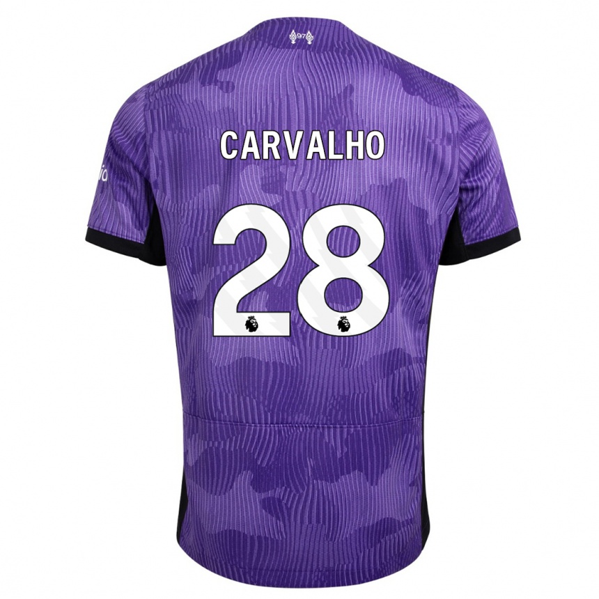 Mujer Fútbol Camiseta Fabio Carvalho #28 Púrpura Equipación Tercera 2023/24 Perú