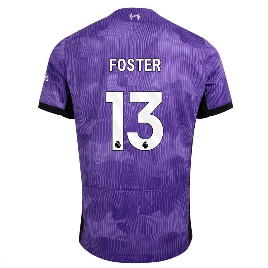 Mujer Fútbol Camiseta Rylee Foster #13 Púrpura Equipación Tercera 2023/24 Perú