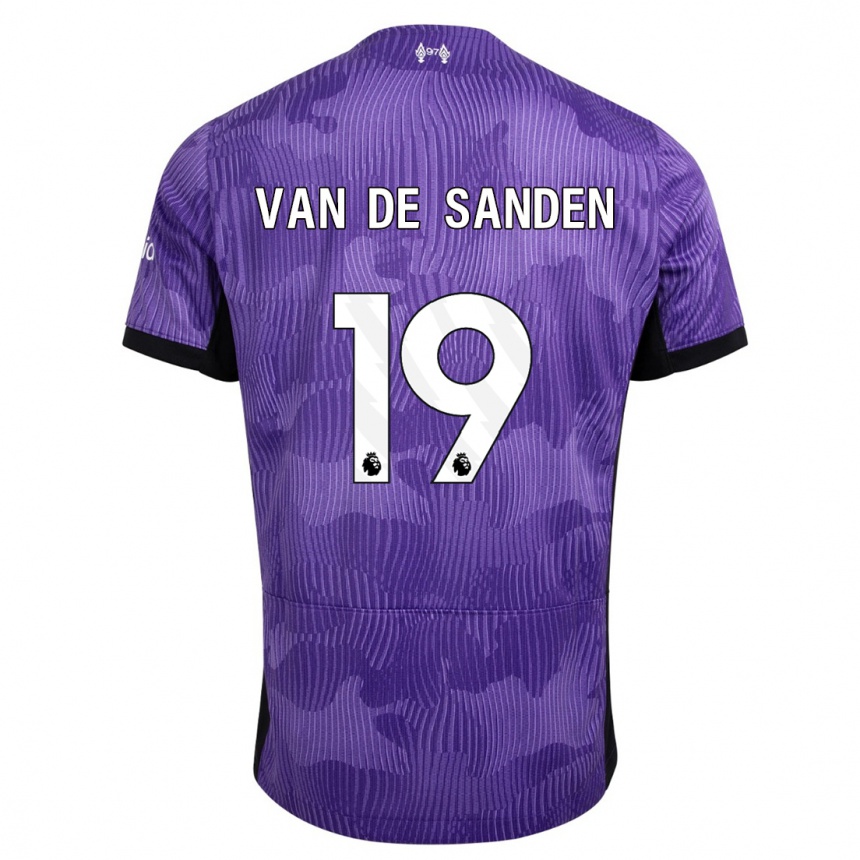 Mujer Fútbol Camiseta Shanice Van De Sanden #19 Púrpura Equipación Tercera 2023/24 Perú