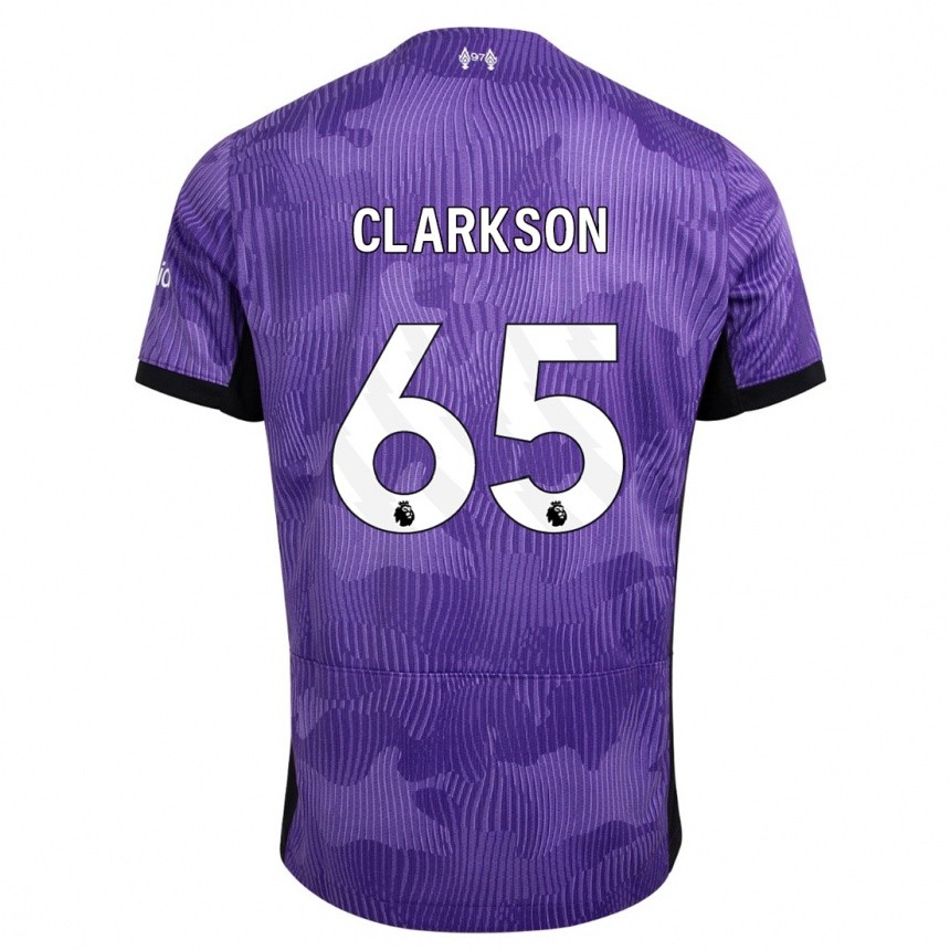 Mujer Fútbol Camiseta Leighton Clarkson #65 Púrpura Equipación Tercera 2023/24 Perú