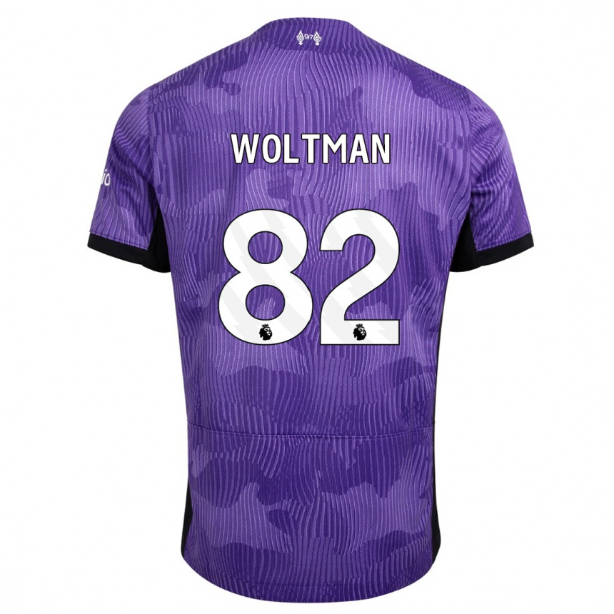 Mujer Fútbol Camiseta Max Woltman #82 Púrpura Equipación Tercera 2023/24 Perú