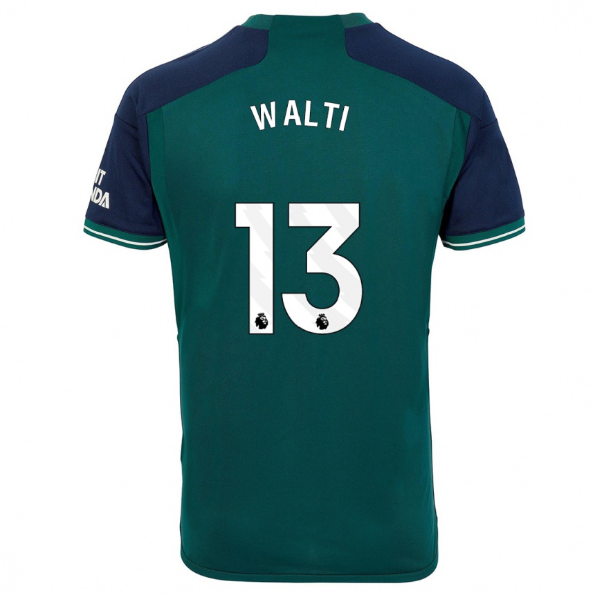 Mujer Fútbol Camiseta Lia Walti #13 Verde Equipación Tercera 2023/24 Perú