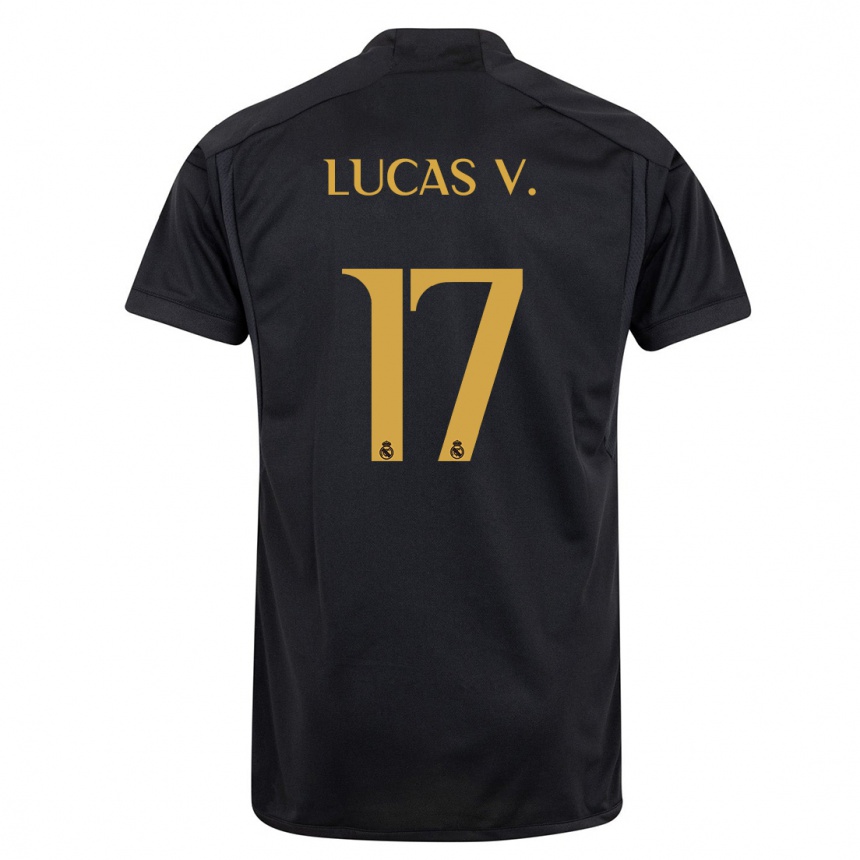 Mujer Fútbol Camiseta Lucas Vazquez #17 Negro Equipación Tercera 2023/24 Perú