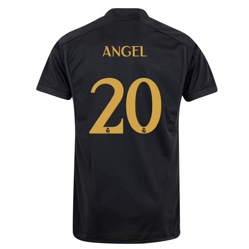 Mujer Fútbol Camiseta Manuel Angel #20 Negro Equipación Tercera 2023/24 Perú