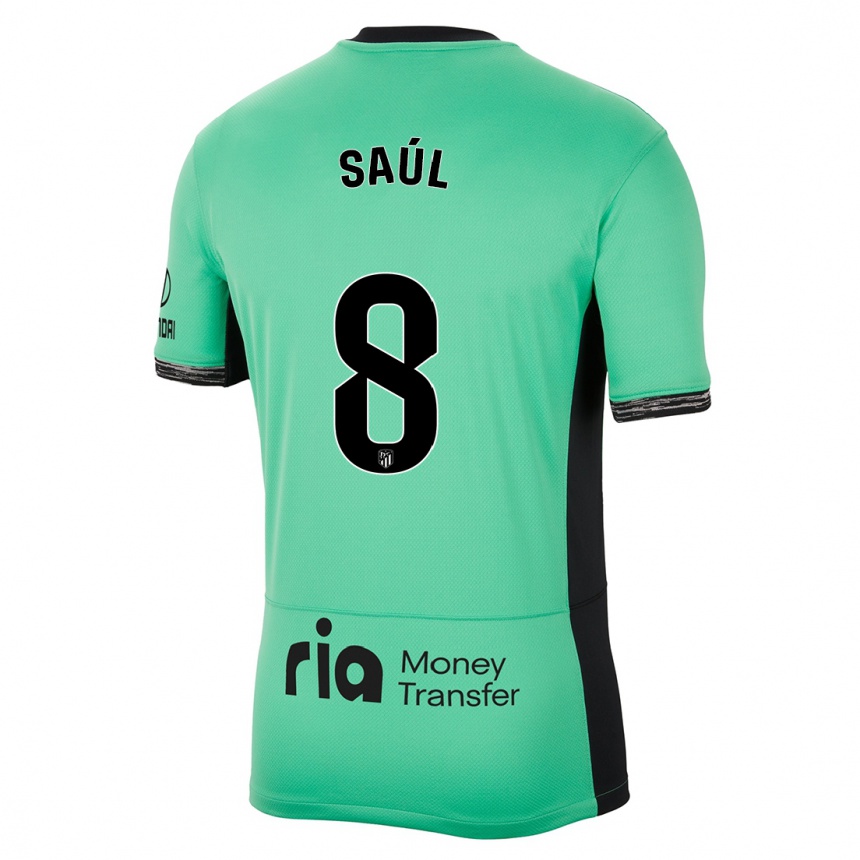 Mujer Fútbol Camiseta Saul Niguez #8 Primavera Verde Equipación Tercera 2023/24 Perú