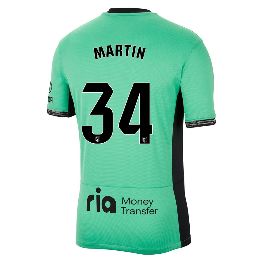 Mujer Fútbol Camiseta Carlos Martin #34 Primavera Verde Equipación Tercera 2023/24 Perú