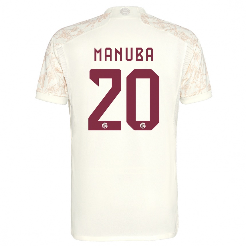 Mujer Fútbol Camiseta Vincent Manuba #20 Blanquecino Equipación Tercera 2023/24 Perú