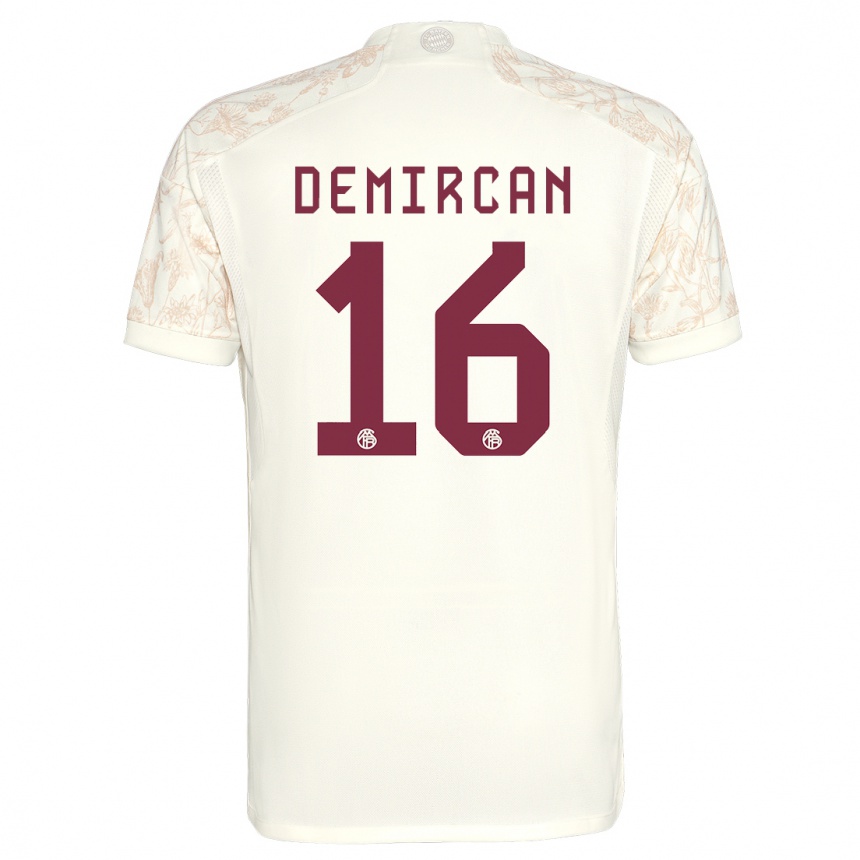 Mujer Fútbol Camiseta Emirhan Demircan #16 Blanquecino Equipación Tercera 2023/24 Perú