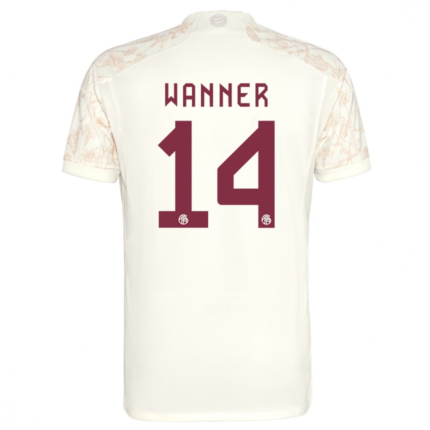 Mujer Fútbol Camiseta Paul Wanner #14 Blanquecino Equipación Tercera 2023/24 Perú