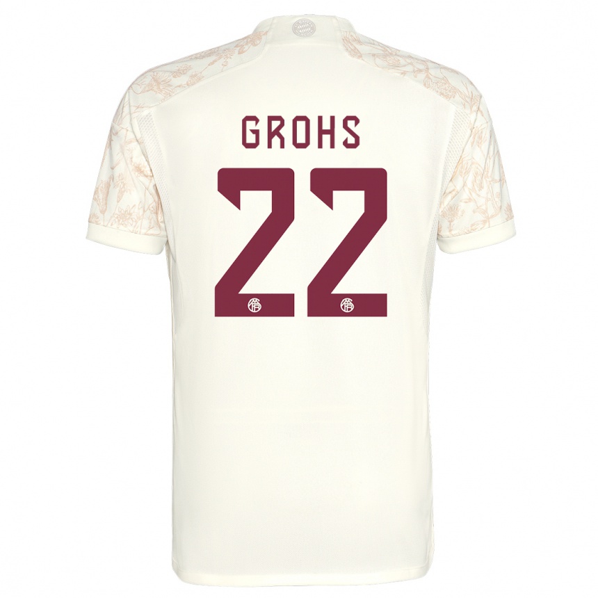 Mujer Fútbol Camiseta Maria Luisa Grohs #22 Blanquecino Equipación Tercera 2023/24 Perú