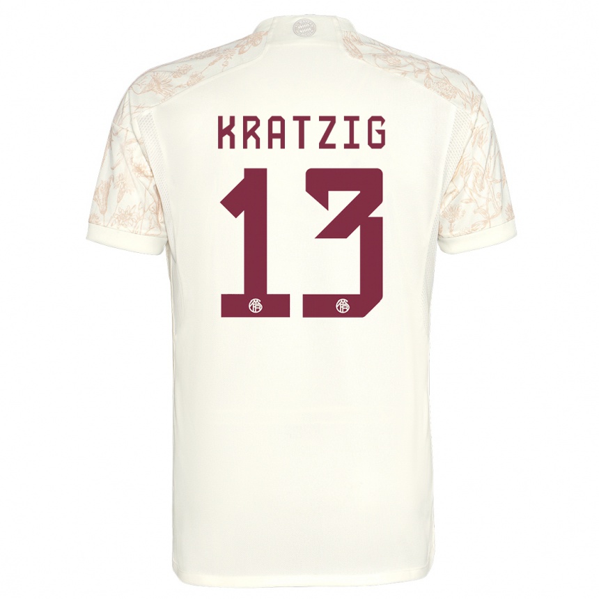 Mujer Fútbol Camiseta Frans Kratzig #13 Blanquecino Equipación Tercera 2023/24 Perú