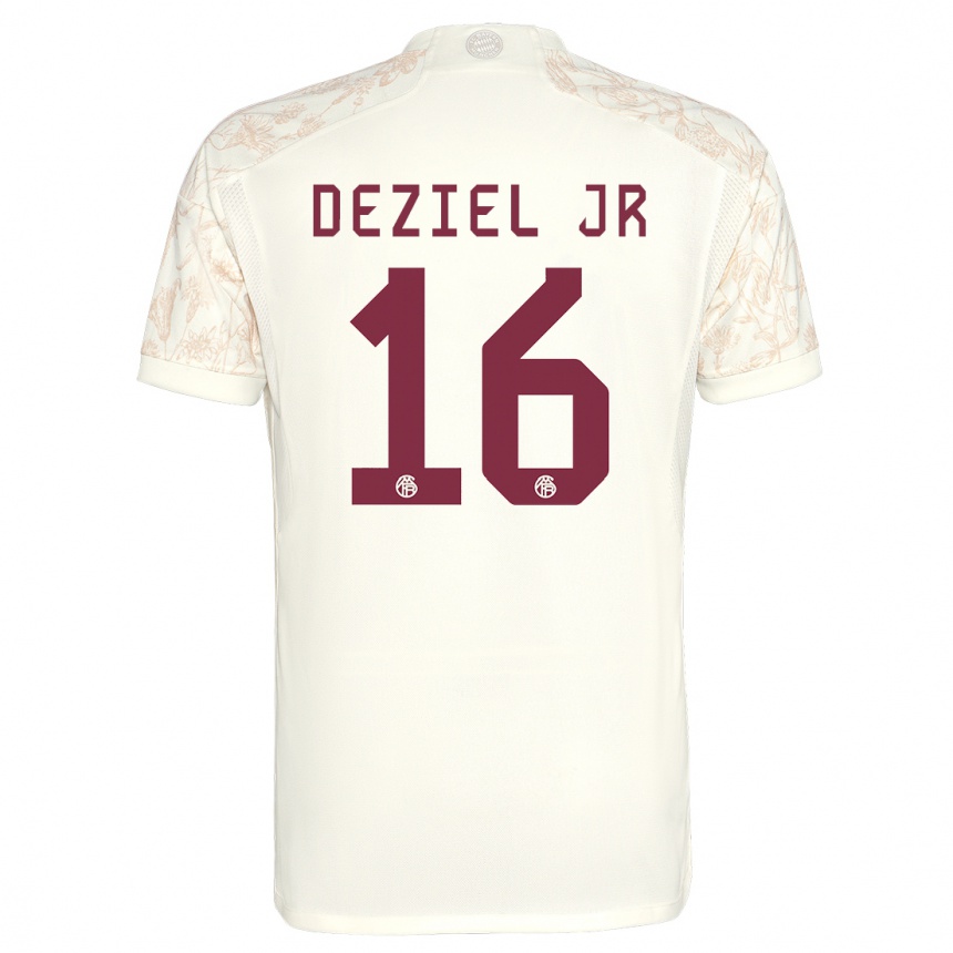 Mujer Fútbol Camiseta Robert Deziel Jr #16 Blanquecino Equipación Tercera 2023/24 Perú