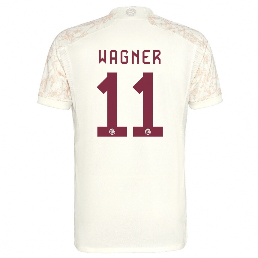 Mujer Fútbol Camiseta Ricardo Wagner #11 Blanquecino Equipación Tercera 2023/24 Perú