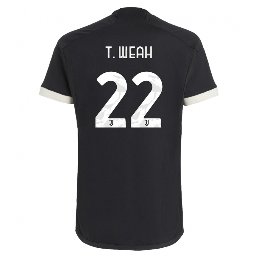 Mujer Fútbol Camiseta Timothy Weah #22 Negro Equipación Tercera 2023/24 Perú