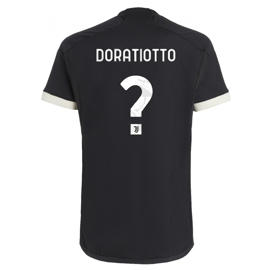 Mujer Fútbol Camiseta Giulio Doratiotto #0 Negro Equipación Tercera 2023/24 Perú