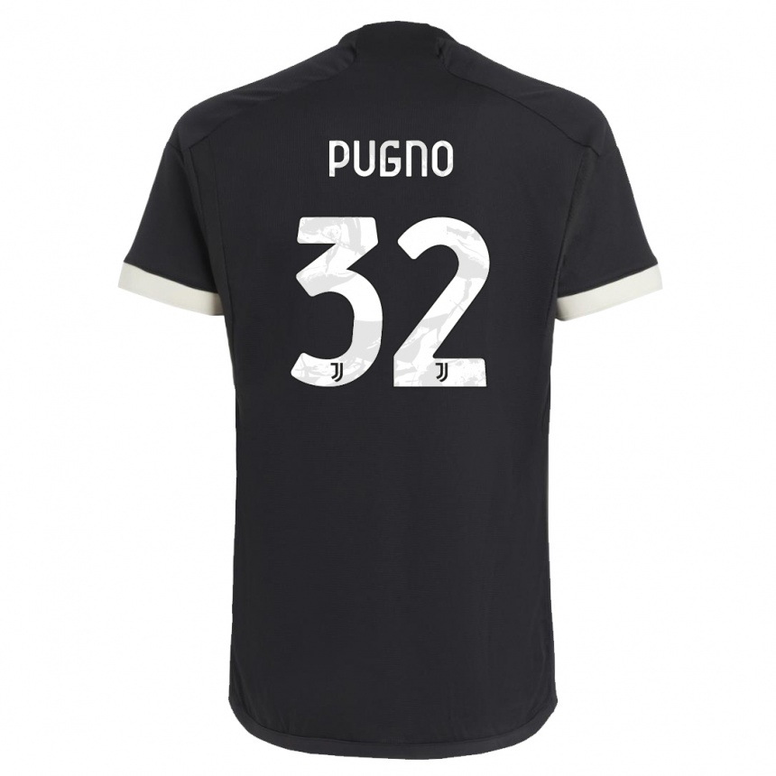 Mujer Fútbol Camiseta Diego Pugno #32 Negro Equipación Tercera 2023/24 Perú