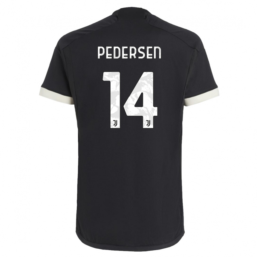 Mujer Fútbol Camiseta Sofie Junge Pedersen #14 Negro Equipación Tercera 2023/24 Perú