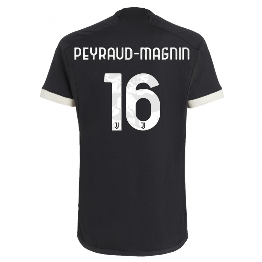 Mujer Fútbol Camiseta Pauline Peyraud-Magnin #16 Negro Equipación Tercera 2023/24 Perú