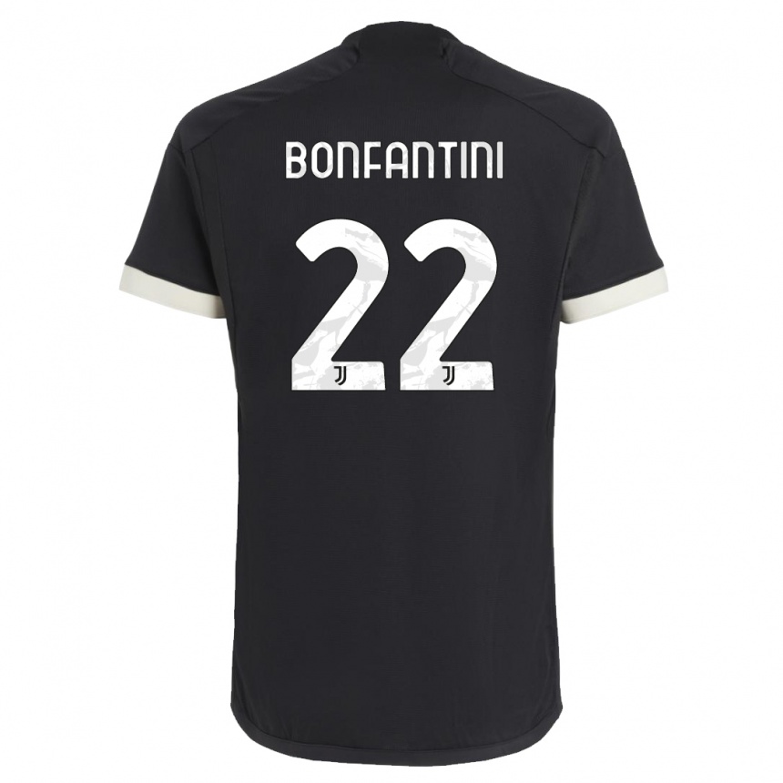 Mujer Fútbol Camiseta Agnese Bonfantini #22 Negro Equipación Tercera 2023/24 Perú