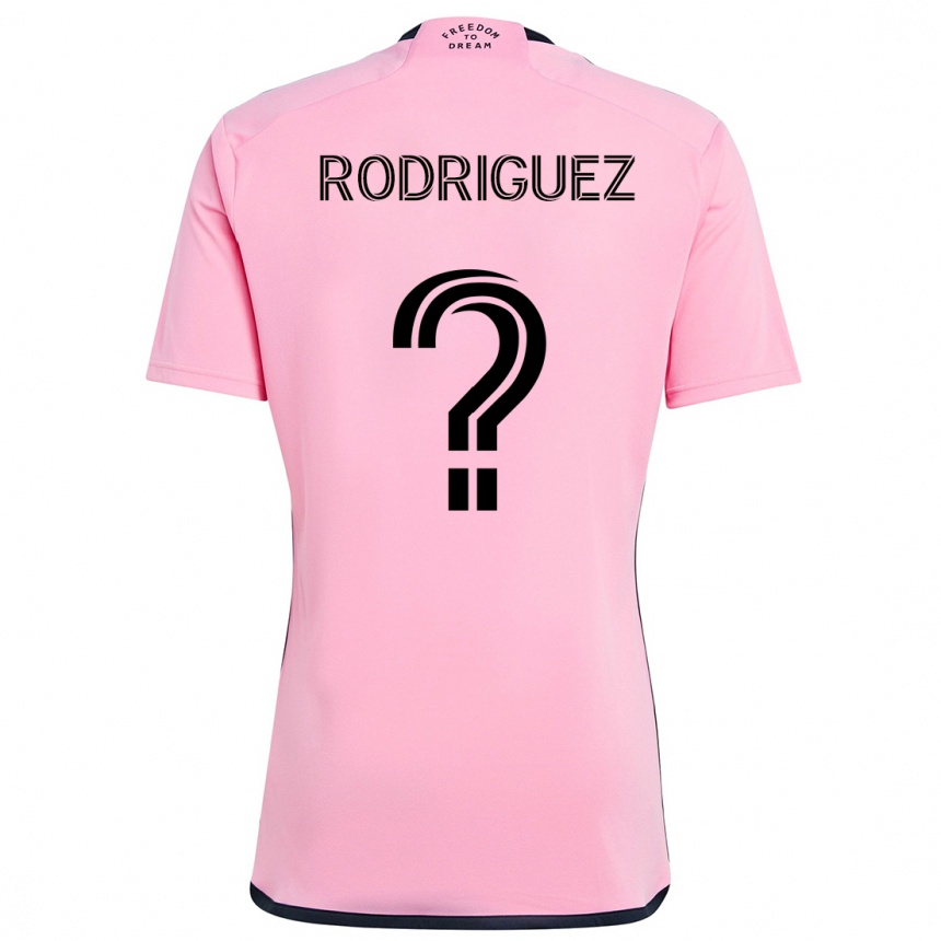 Niño Fútbol Camiseta Emerson Rodríguez #0 Rosa 1ª Equipación 2024/25 Perú