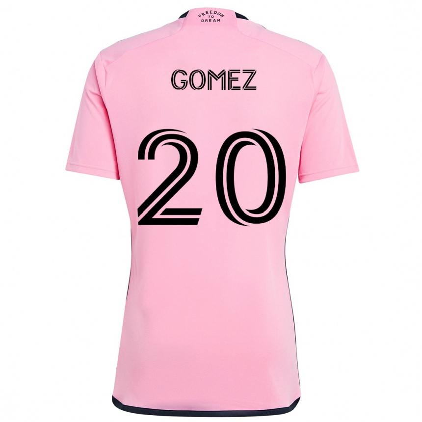 Niño Fútbol Camiseta Diego Gómez #20 Rosa 1ª Equipación 2024/25 Perú