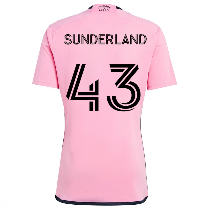 Niño Fútbol Camiseta Lawson Sunderland #43 Rosa 1ª Equipación 2024/25 Perú