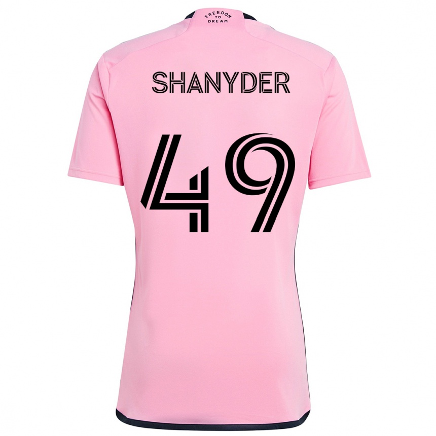 Niño Fútbol Camiseta Shanyder Borgelin #49 Rosa 1ª Equipación 2024/25 Perú