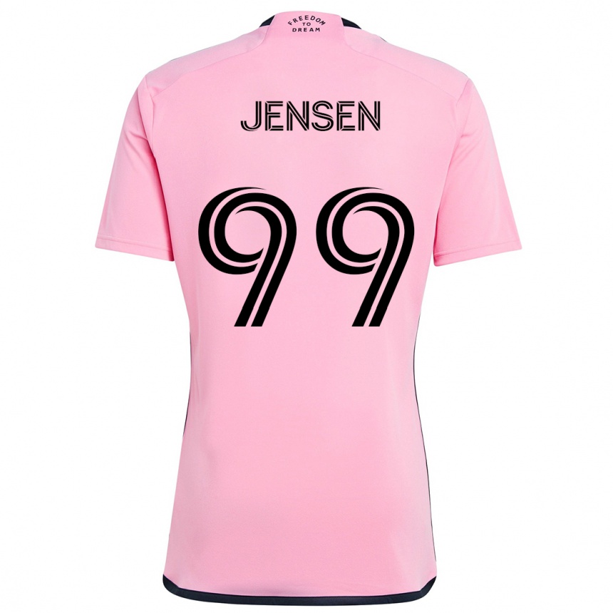 Niño Fútbol Camiseta Cole Jensen #99 Rosa 1ª Equipación 2024/25 Perú