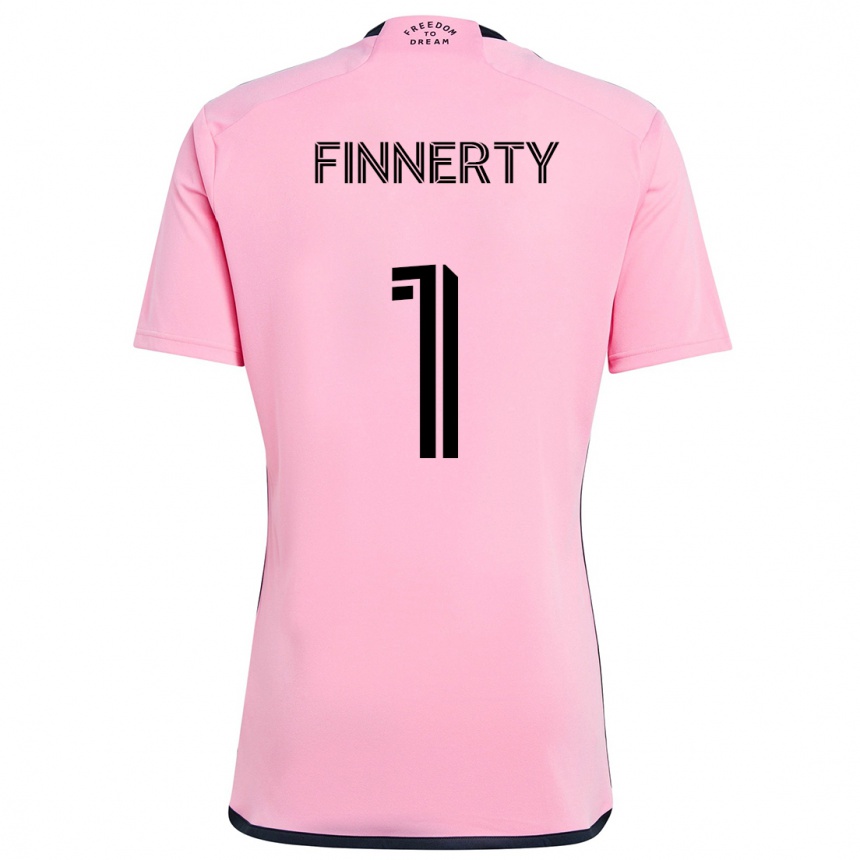 Niño Fútbol Camiseta Owen Finnerty #1 Rosa 1ª Equipación 2024/25 Perú