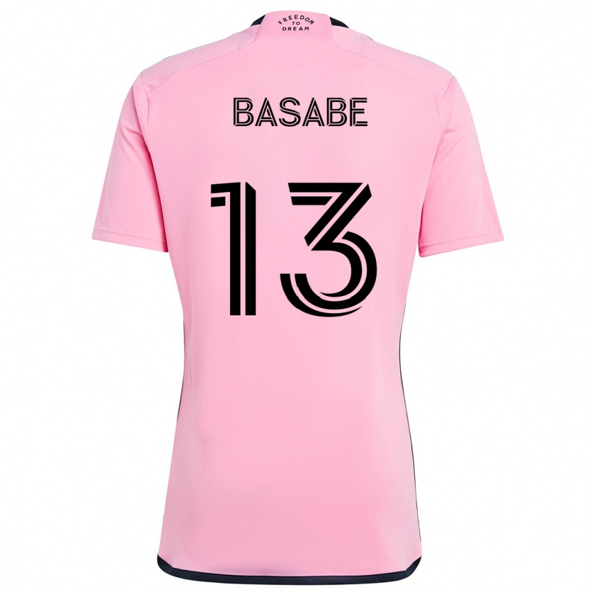 Niño Fútbol Camiseta Samuel Basabe #13 Rosa 1ª Equipación 2024/25 Perú