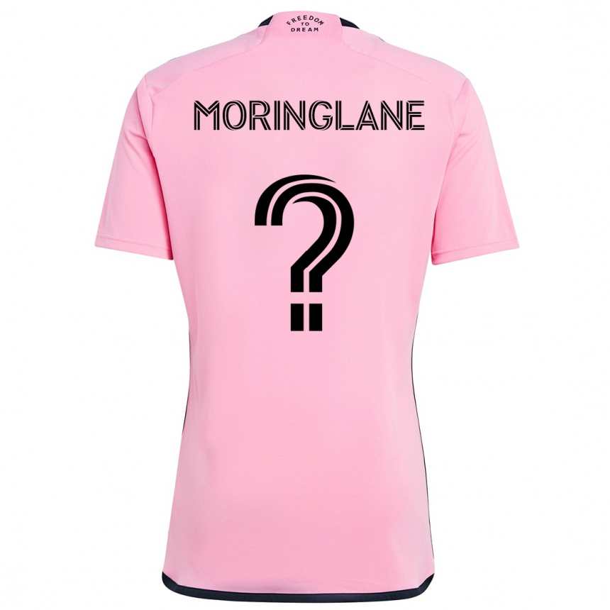 Niño Fútbol Camiseta Luis Moringlane #0 Rosa 1ª Equipación 2024/25 Perú