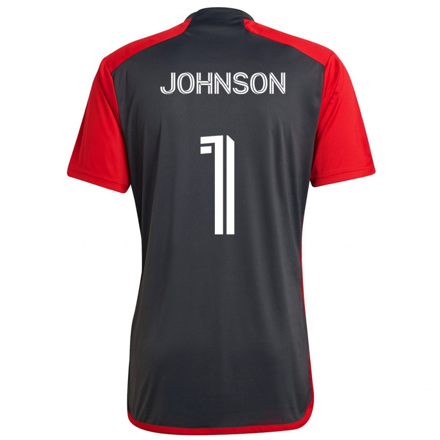 Niño Fútbol Camiseta Sean Johnson #1 Rojo Grayn 1ª Equipación 2024/25 Perú