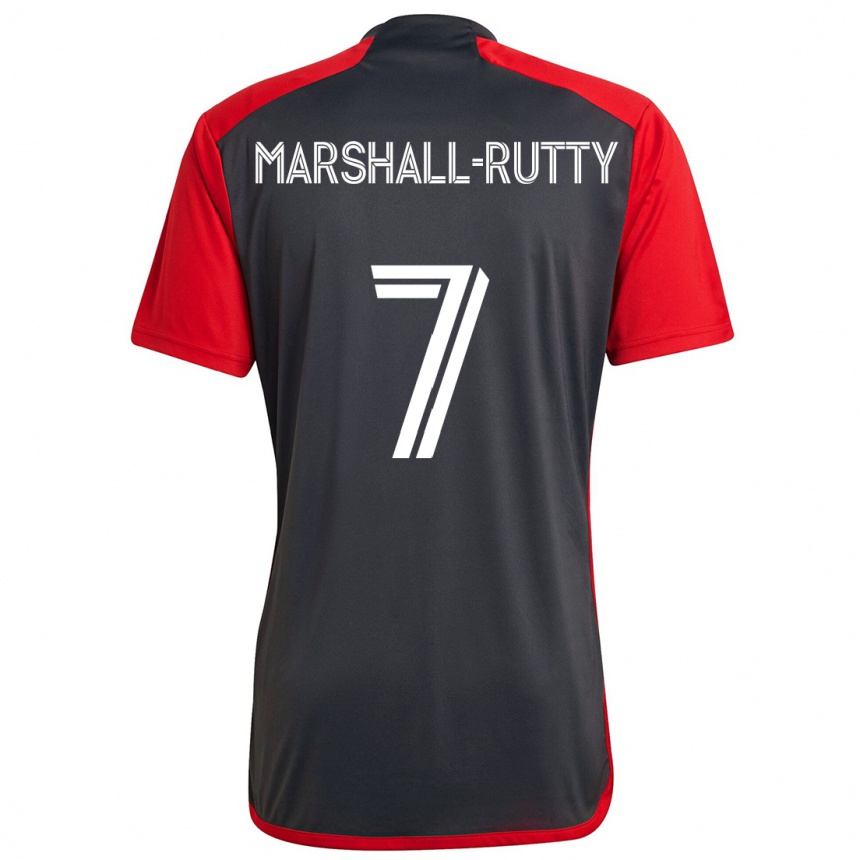 Niño Fútbol Camiseta Jahkeele Marshall-Rutty #7 Rojo Grayn 1ª Equipación 2024/25 Perú